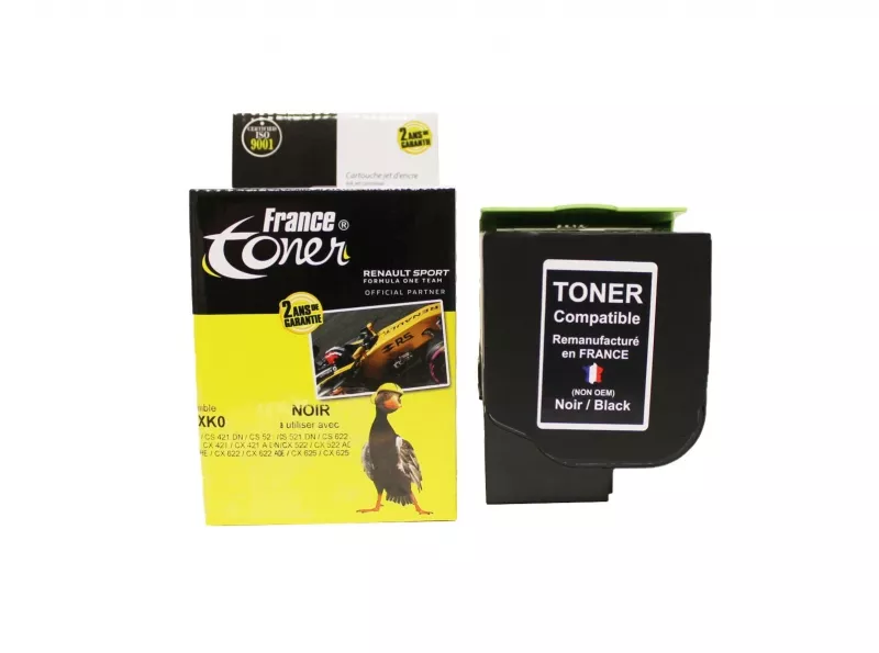 Toner FranceToner équivalent à LEXMARK 78C2XK0 - NOIR - Format XL