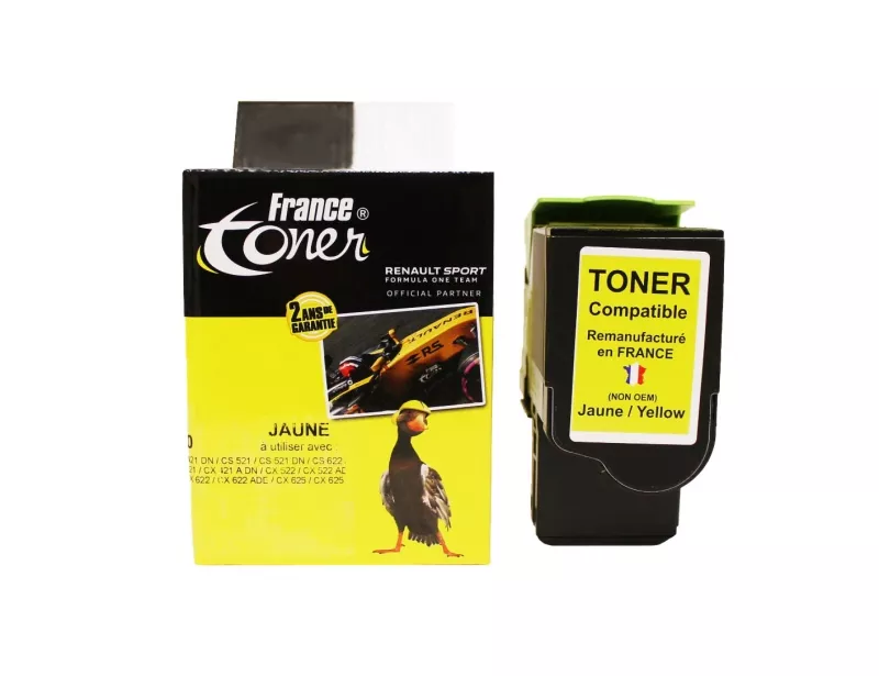 Toner FranceToner équivalent à LEXMARK 78C2XY0 - JAUNE - Format XL