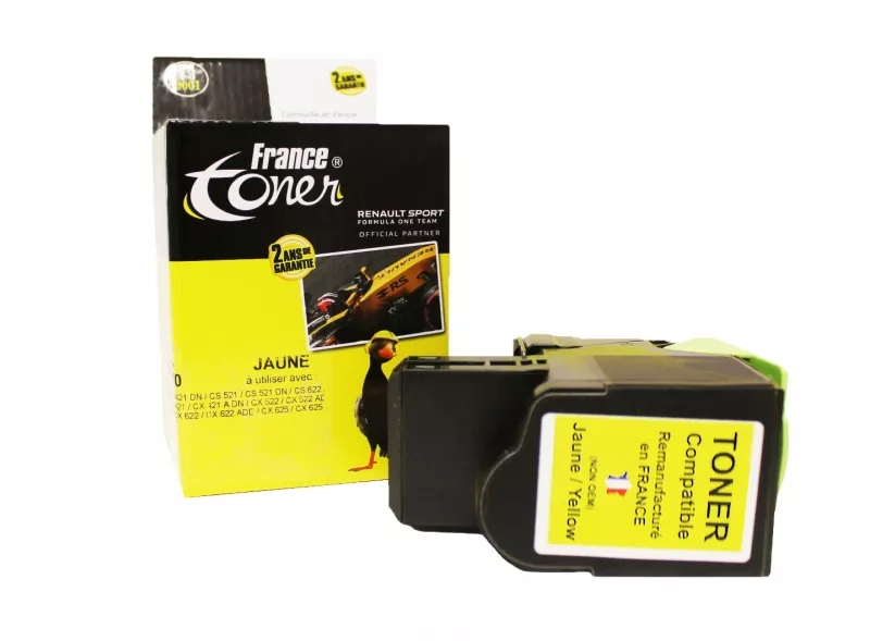Toner FranceToner équivalent à LEXMARK 78C2XY0 - JAUNE - Format XL