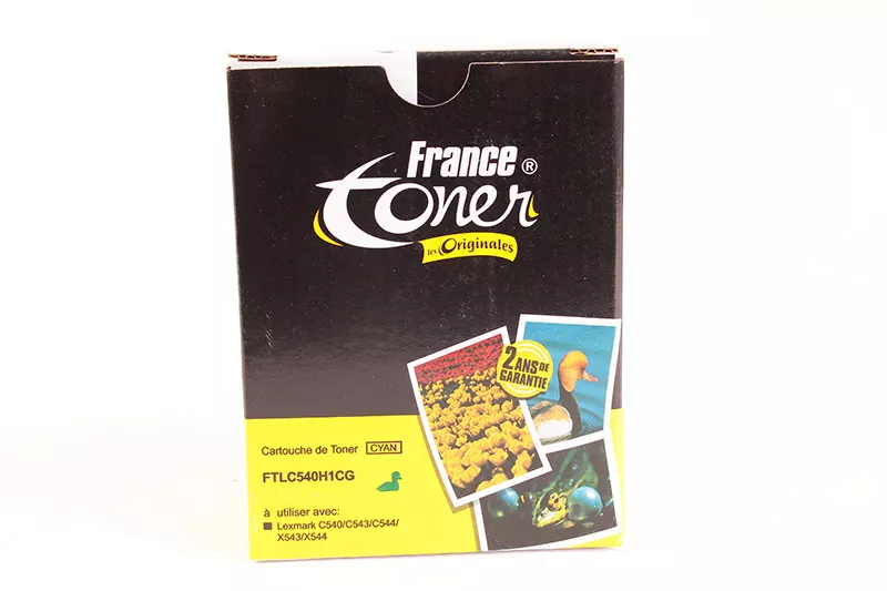 Toner FranceToner équivalent à LEXMARK C540H1CG - CYAN (bleu) - Format XL