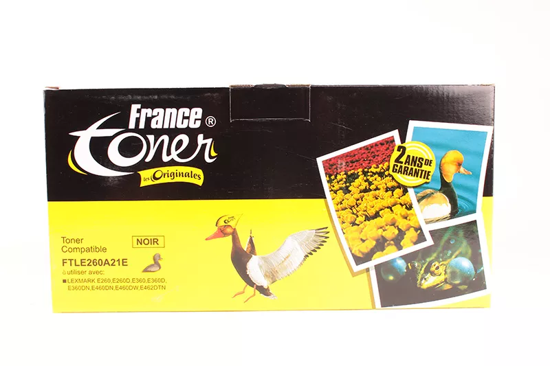 Toner FranceToner équivalent à LEXMARK E260H21E (E260A21E) - NOIR - Format XL