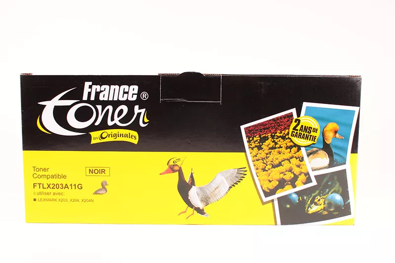 Toner FranceToner équivalent à LEXMARK X203A11G - NOIR - Format Standard