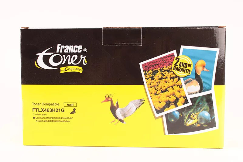Toner FranceToner équivalent à LEXMARK XH463H21G - NOIR - Format XL