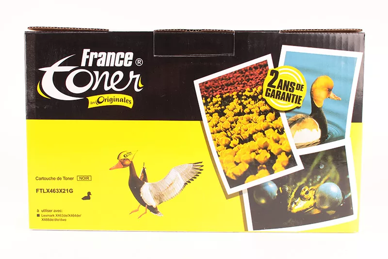 Toner FranceToner équivalent à LEXMARK X463X21G (XH463X21G) - NOIR - Format XXL