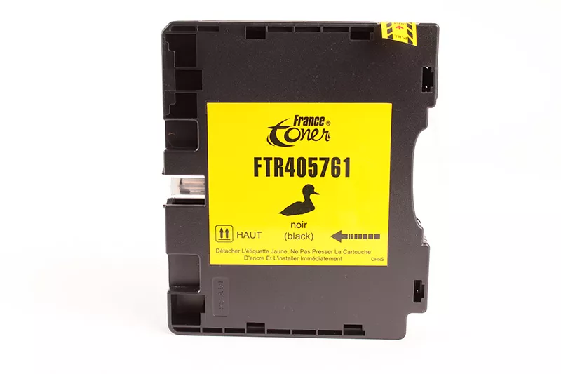 CARTOUCHE D'ENCRE GEL FranceToner équivalent à RICOH GC41K (405761) - NOIR - Format XL