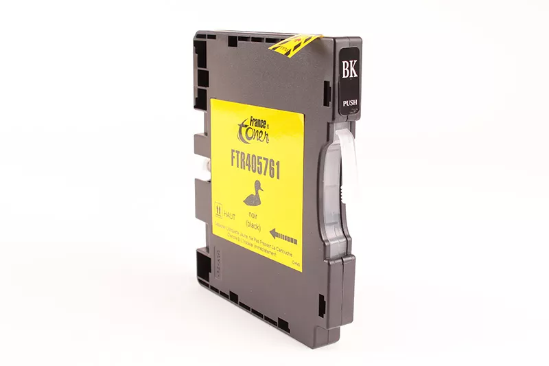 CARTOUCHE D'ENCRE GEL FranceToner équivalent à RICOH GC41K (405761) - NOIR - Format XL