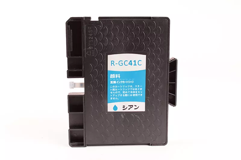 CARTOUCHE D'ENCRE GEL FranceToner équivalent à RICOH GC41CL (405766) - CYAN (bleu) - Format Standard