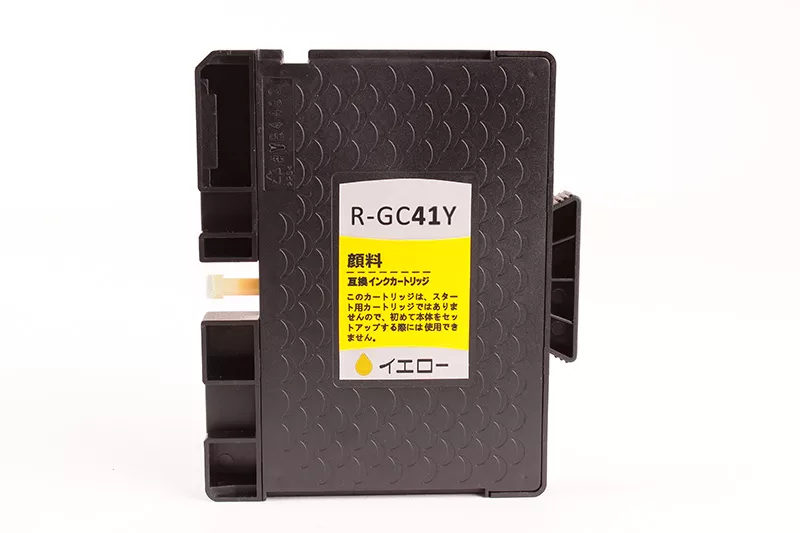 CARTOUCHE D'ENCRE GEL FranceToner équivalent à RICOH GC41YL (405768) - JAUNE - Format Standard