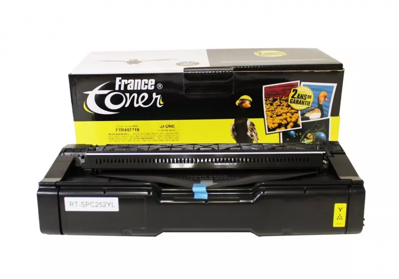 Toner FranceToner équivalent à RICOH 407719 - JAUNE - Format XL