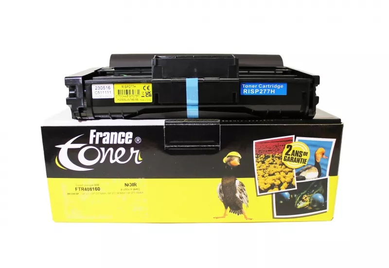 Toner FranceToner équivalent à RICOH 408160 - NOIR - Format Standard