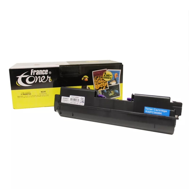 Toner FranceToner équivalent à RICOH 408184 - NOIR - Format XL