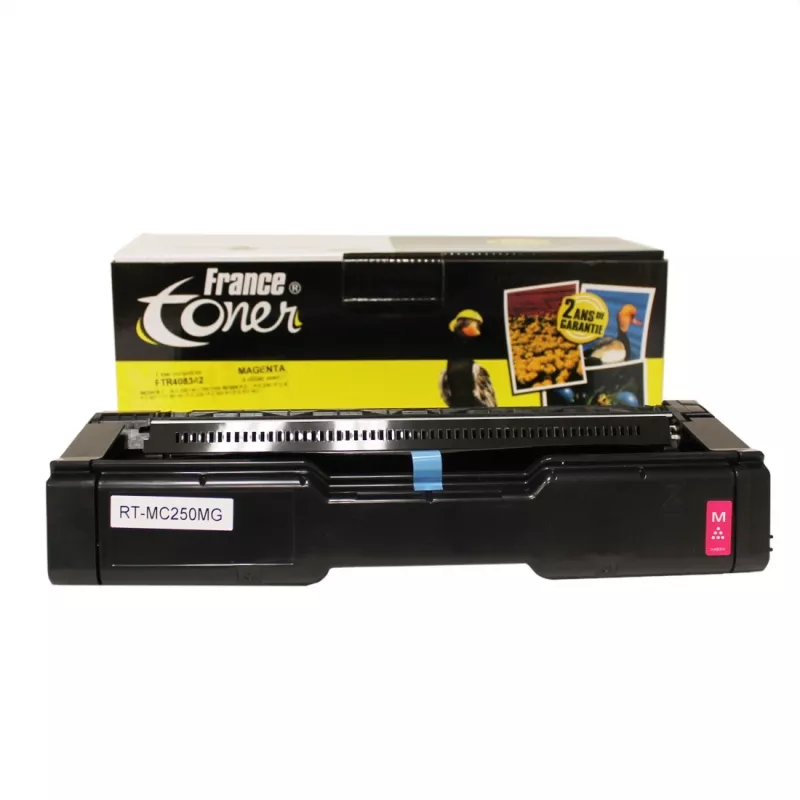 Toner FranceToner équivalent à RICOH 408342 - MAGENTA (rouge) - Format XL