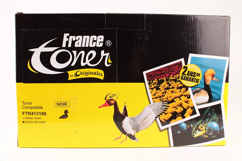 Toner FranceToner équivalent à RICOH 413196 (SP1000BLK) - NOIR - Format Standard