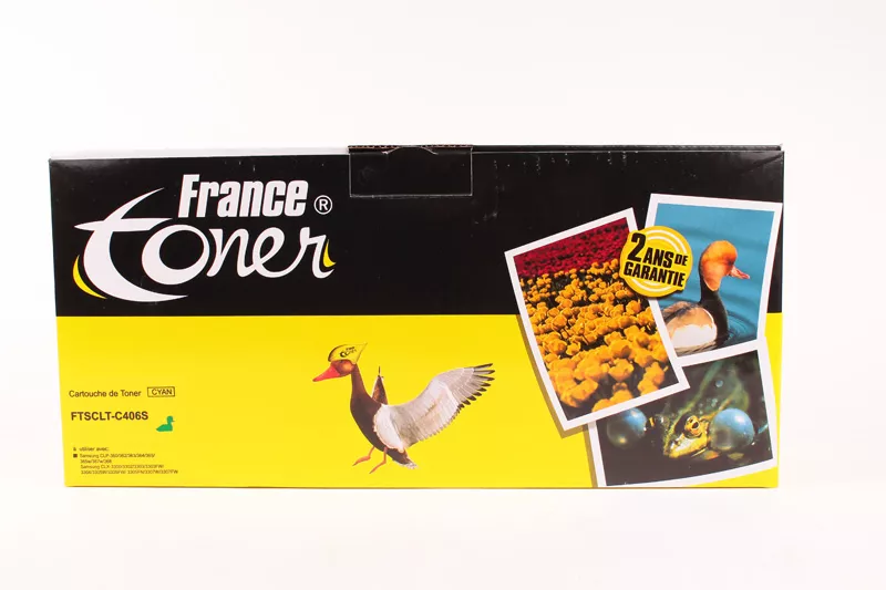 Toner FranceToner équivalent à SAMSUNG ST984A (CLT-C406S-ELS) - CYAN (bleu) - Format Standard