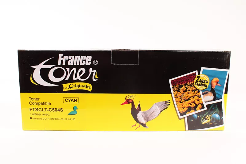 Toner FranceToner équivalent à SAMSUNG SU025A (CLT-C504S-ELS) - CYAN (bleu) - Format Standard