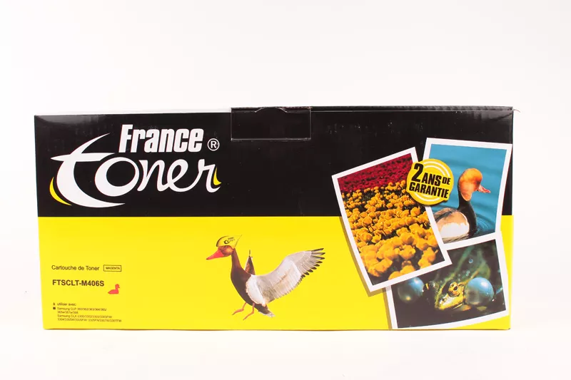Toner FranceToner équivalent à SAMSUNG SU252A (CLT-M406S-ELS) - MAGENTA (rouge) - Format Standard