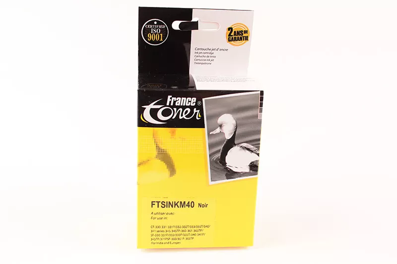 Cartouche d'encre FranceToner équivalent à SAMSUNG INK-M40 (INKM40) - NOIR - Format Standard