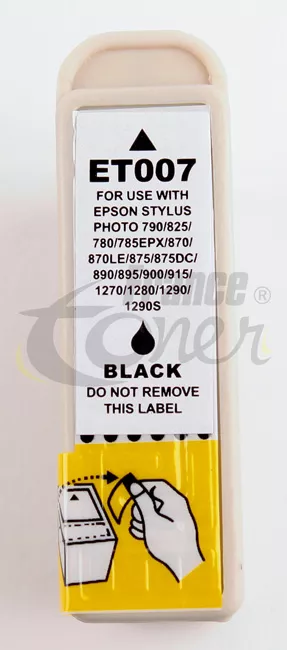 Cartouche d'encre générique équivalent à EPSON T007 Série aigle (C13T00740110) - NOIR - Format Standard