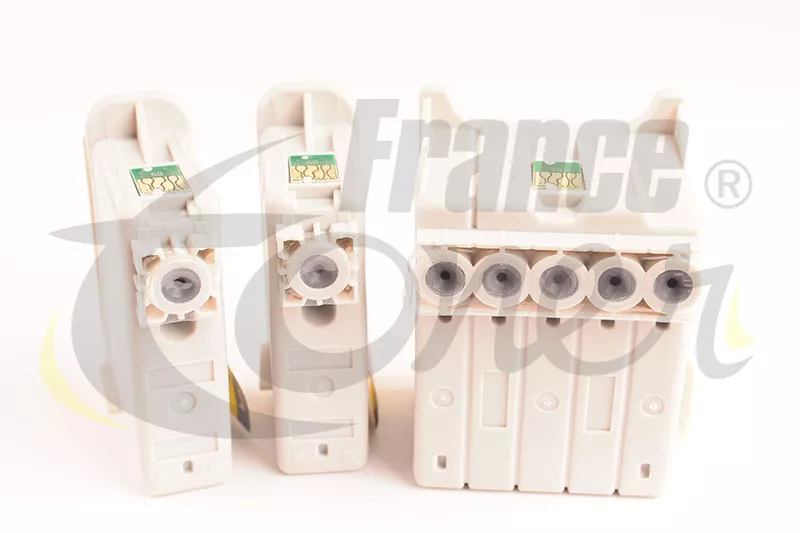 Pack de 2 cartouches d'encre générique équivalent à EPSON T026 -T027 Série poisson (T026401-T027401) - 6 COULEURS - Format Standard