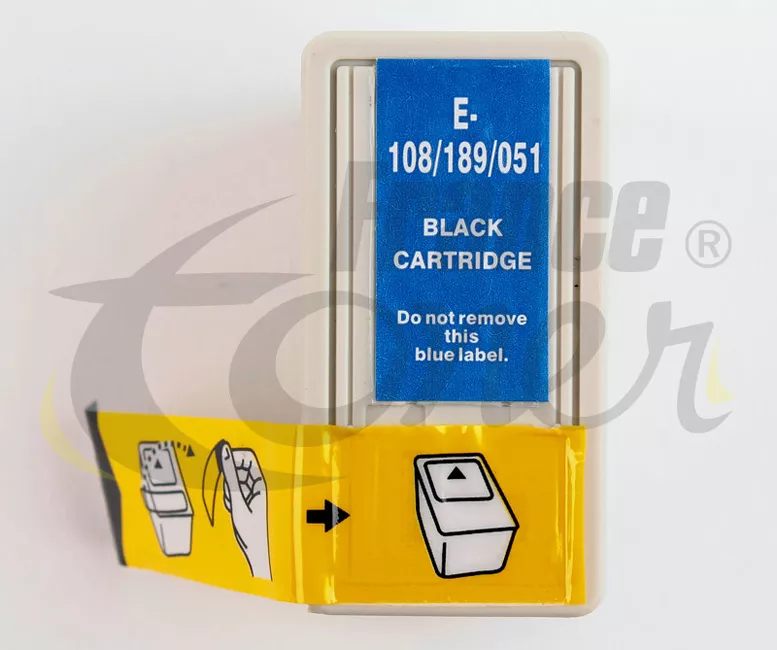 Cartouche d'encre générique équivalent à EPSON T0511 Série Jeu d'échec (C13T051140) - NOIR - Format Standard