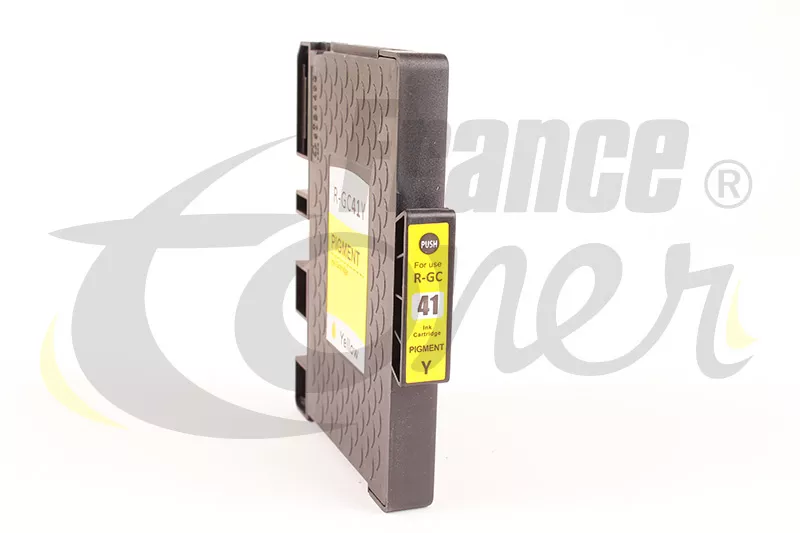 Cartouche d'encre générique équivalent à RICOH GC-41YL (405768) - JAUNE - Format Standard