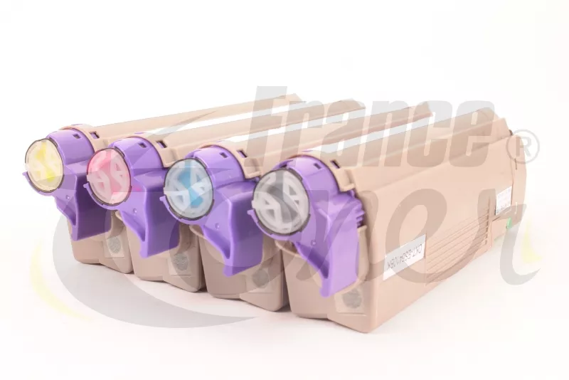 Pack de 4 toners générique équivalent à OKI 443...