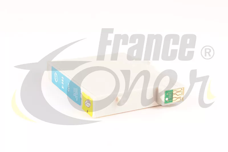 Cartouche d'encre générique équivalent à EPSON T0552 Série Canard plastique (C13T055240) - CYAN (bleu) - Format Standard