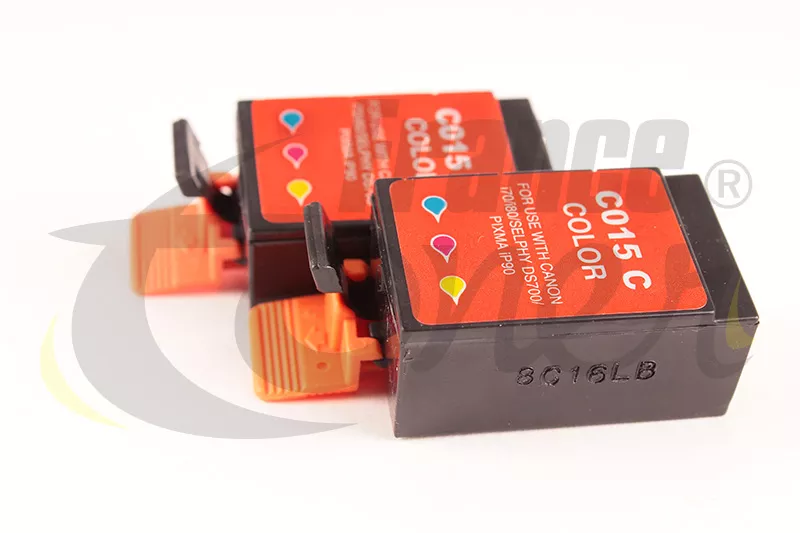 Pack de 2 cartouches d'encre générique équivalent à CANON BCI16 - 3 COULEURS - Format Standard