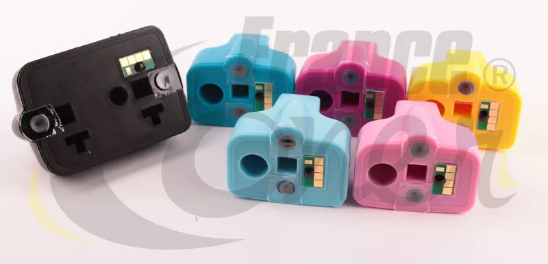 Pack de 6 cartouches d'encre générique équivalent à HP 363 (LOTC8771EE) - 6 COULEURS - Format Standard