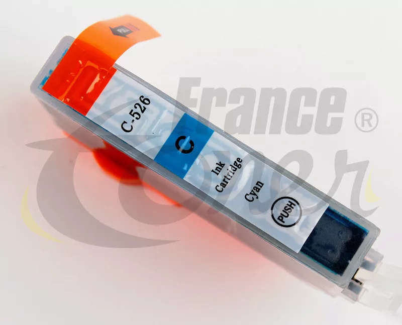 Cartouche d'encre générique équivalent à CANON CLI526C (4541B001) - CYAN (bleu) - Format Standard