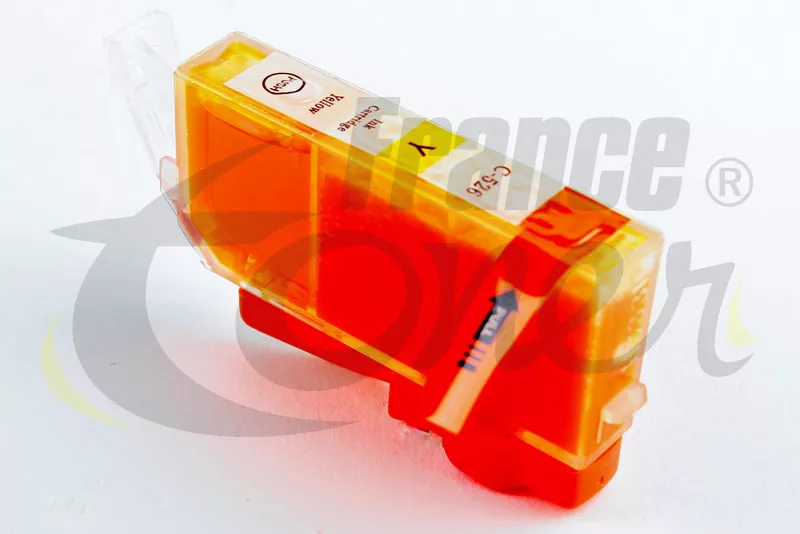 Cartouche d'encre générique équivalent à CANON CLI526Y (4543B001) - JAUNE - Format Standard