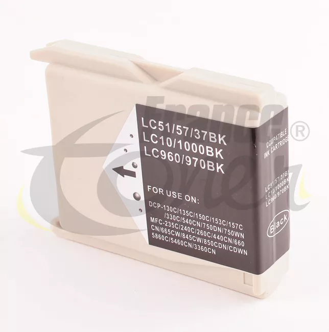 Cartouche d'encre générique équivalent à BROTHER LC-1000BK (LC1000BK) - NOIR - Format Standard