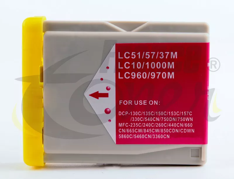 Cartouche d'encre générique équivalent à BROTHER LC-1000M (LC1000M) - MAGENTA (rouge) - Format Standard