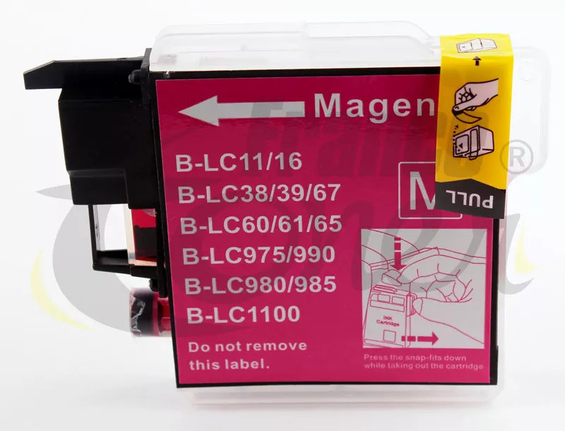 Cartouche d'encre générique équivalent à BROTHER LC-1100M Saturne (LC-1100M) - MAGENTA (rouge) - Format Standard