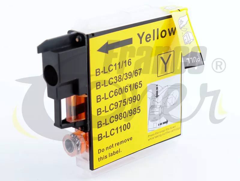 Cartouche d'encre générique équivalent à BROTHER LC-1100Y Saturne (LC-1100Y) - JAUNE - Format Standard