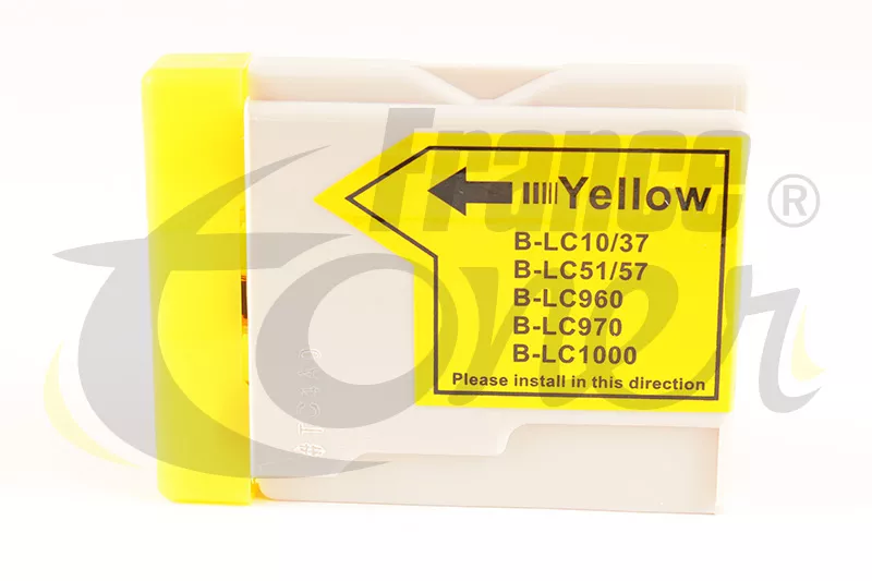 Cartouche d'encre générique équivalent à BROTHER LC-970Y (LC970Y) - JAUNE - Format Standard