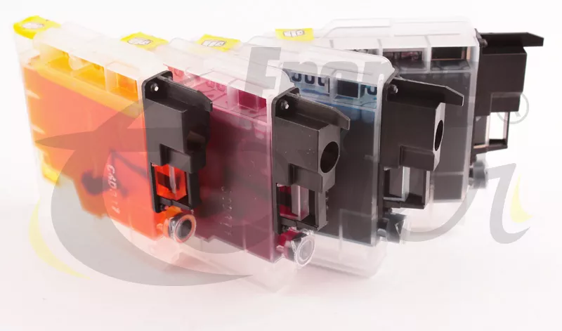 Pack de 4 cartouches d'encre générique équivalent à BROTHER LC985 (LC985VALBP) - 4 COULEURS - Format Standard