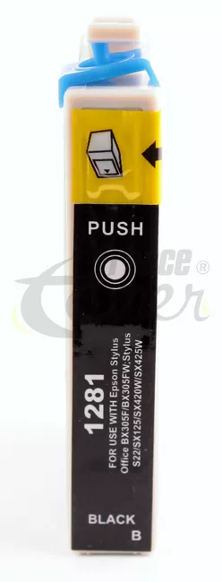 Cartouche d'encre générique équivalent à EPSON T1281 Série Renard (C13T12814012) - NOIR - Format Standard