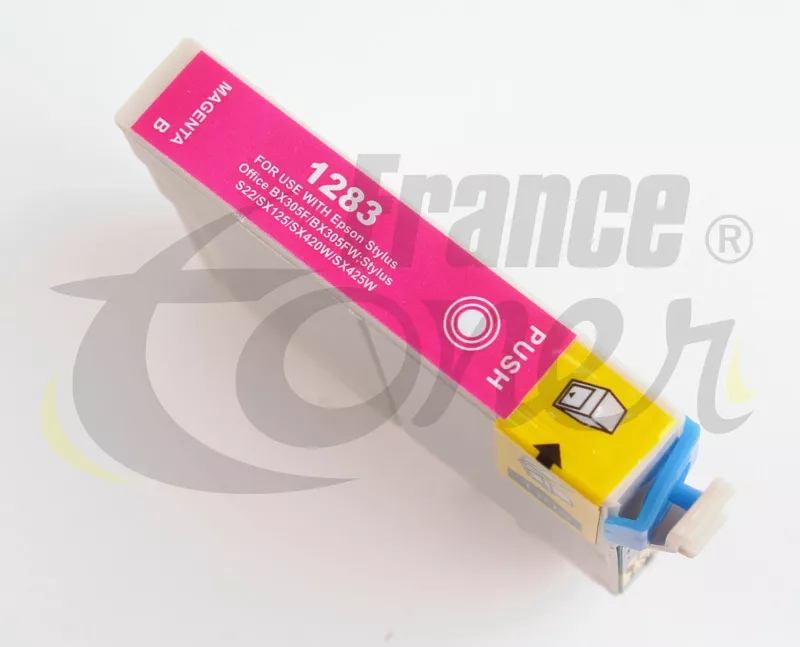 Cartouche d'encre générique équivalent à EPSON T1283 Série Renard (C13T12834012) - MAGENTA (rouge) - Format Standard