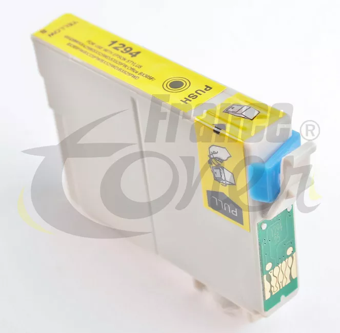 Cartouche d'encre générique équivalent à EPSON T1294 Série Pomme (C13T12944012) - JAUNE - Format XL