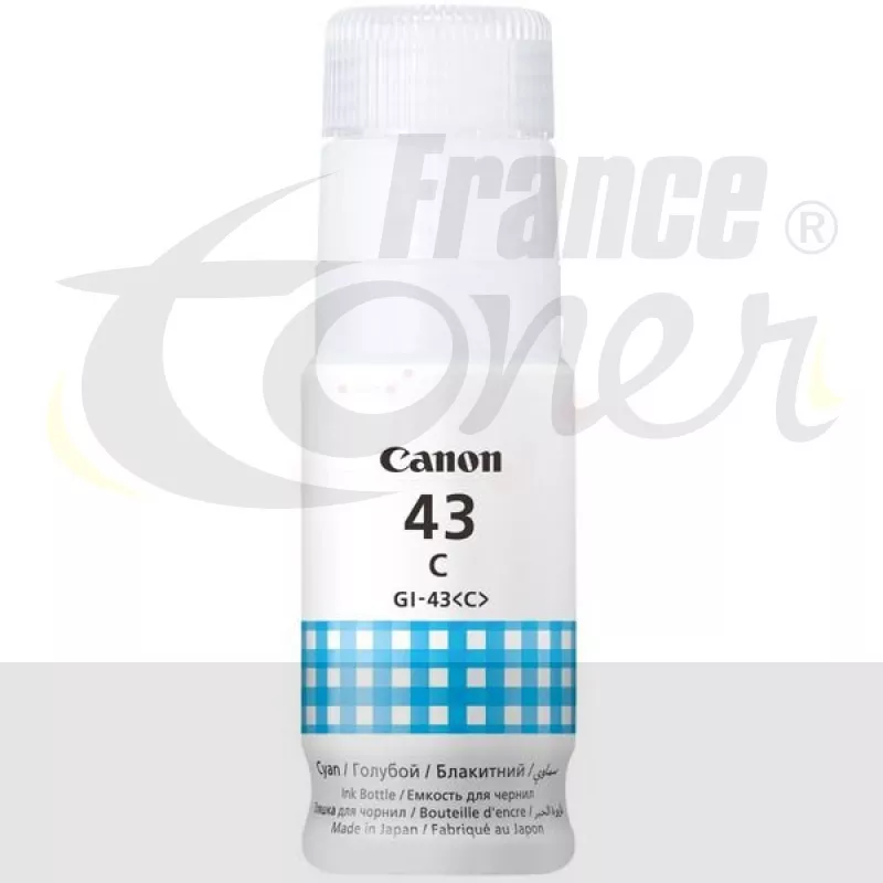 Recharge Encre CANON GI43 (4672C001) - CYAN (bl...