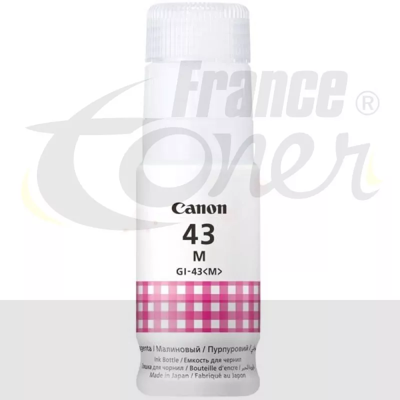 Recharge Encre CANON GI43 (4680C001) - MAGENTA...