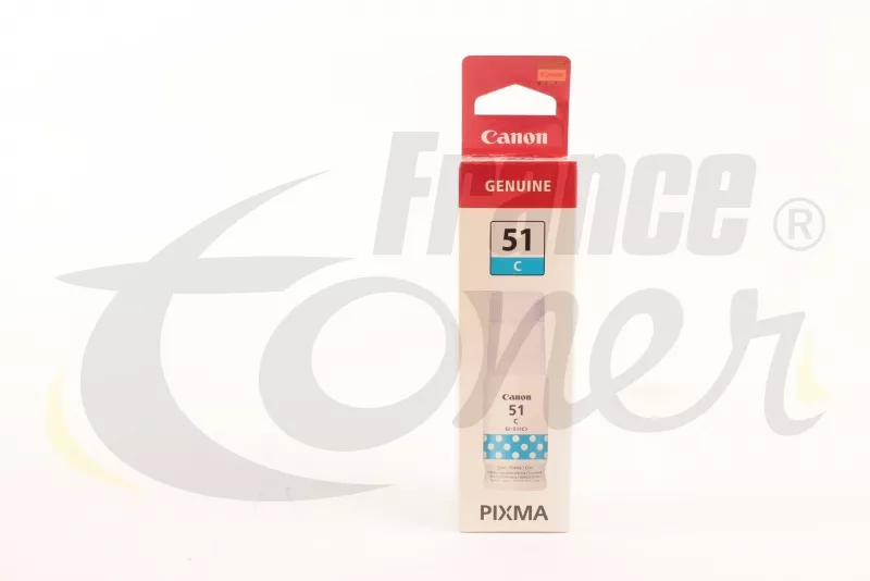 Recharge Encre CANON GI51C (4546C001) - CYAN (b...