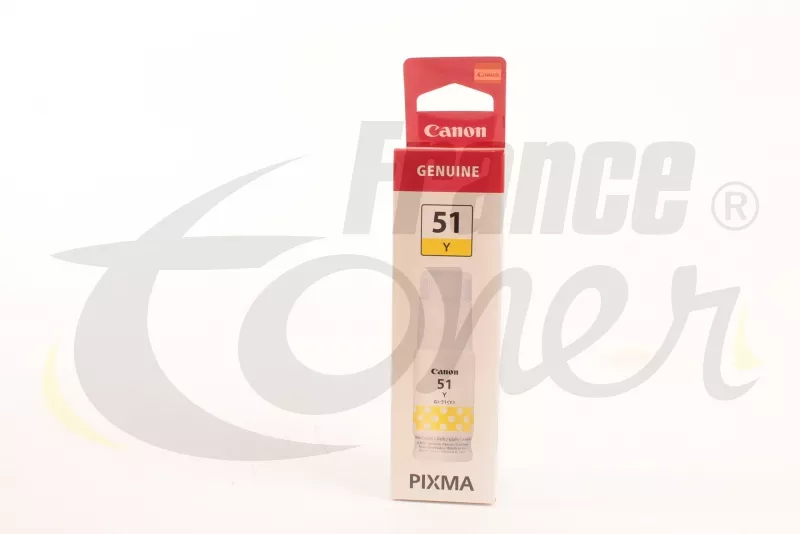 Recharge Encre CANON GI51Y (4548C001) - JAUNE -...
