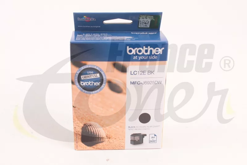 Cartouche d'encre BROTHER LC-12EBK (LC12EBK) -...