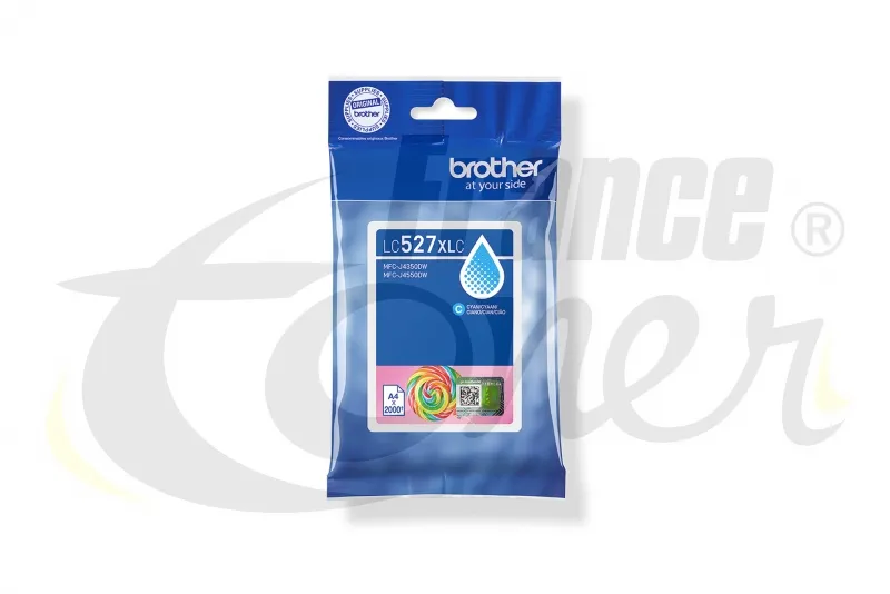 Cartouche d'encre BROTHER LC-527XLC - CYAN (ble...