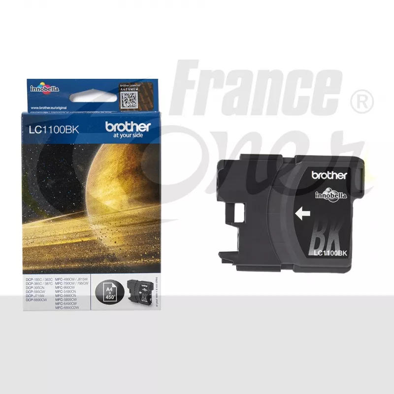 Cartouche d'encre BROTHER LC-1100BK - NOIR - Format Standard