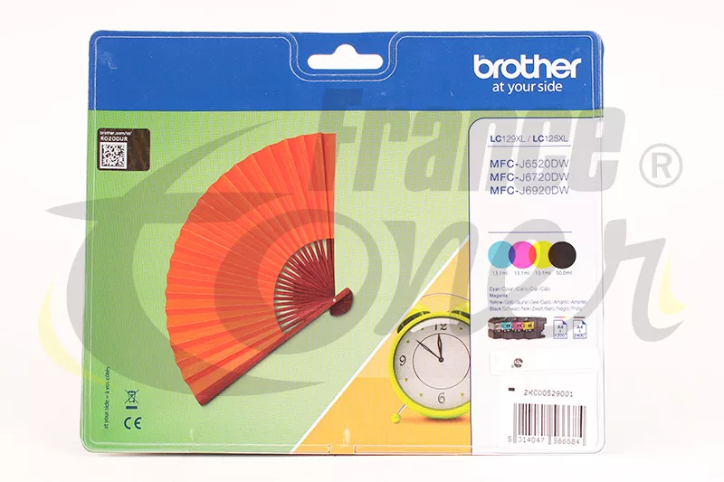 Pack de 4 cartouches d'encre BROTHER LC129XL Ev...