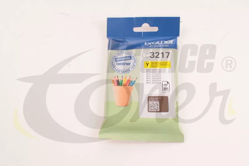 Cartouche d'encre BROTHER LC-3217Y - JAUNE - Fo...