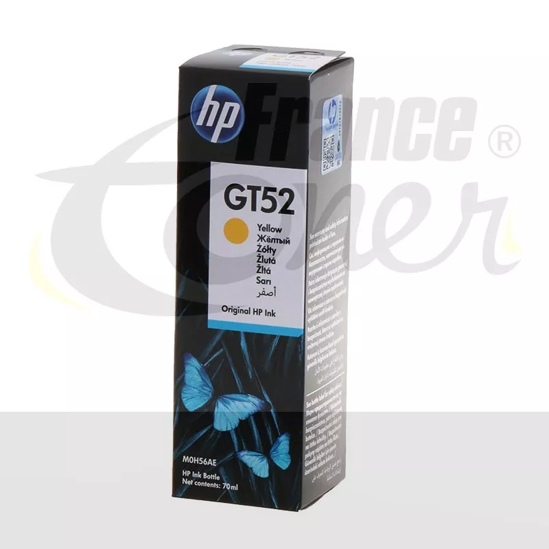 Recharge Encre HP GT52 (M0H56AE) - JAUNE - Form...